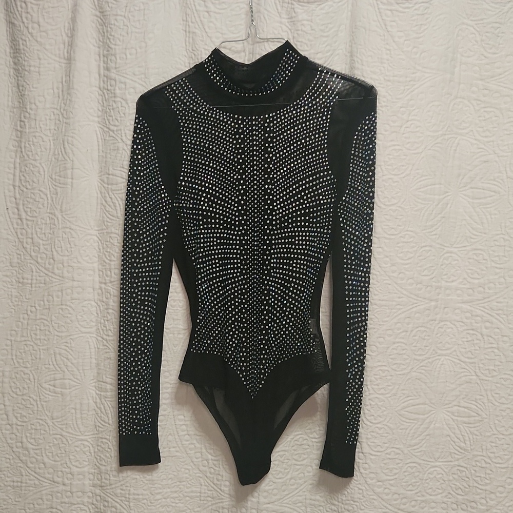 Super bling bodysuit! Size small jewels Swiftie sheer sexy bodysuit!
